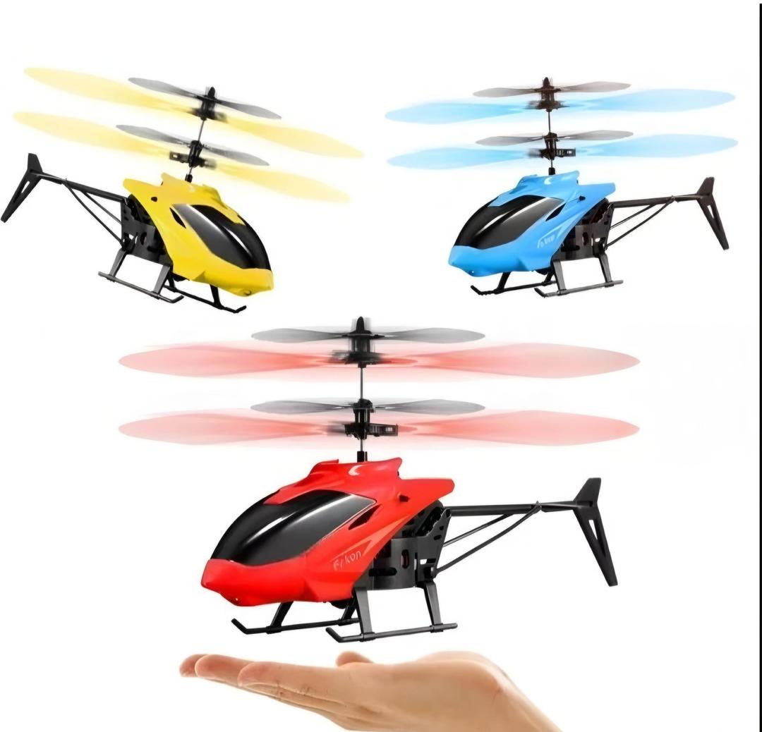 Flying Unisex Plastic Helicopter with Hand Induction Control - 1 Pc - Smart Mart Online