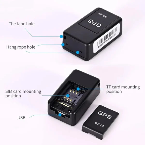 Gps Tracker With Box | Gf07 Wireless Mini Magnetic Gps Tracker Car Tracking Device - Smart Mart Online