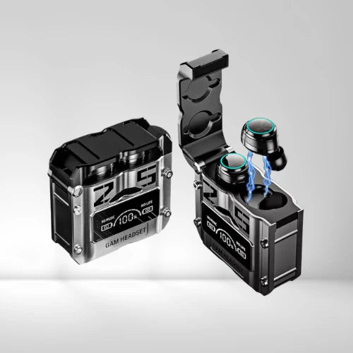 M25 Bluetooth 5.3 Wireless Earbuds – Hifi Sound, Led Battery Display, 40 Hours Backup, Noise Cancelling, Touch Control, Waterproof